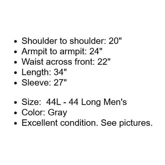 Hart Schaffner Marx Sport Coat Mens 44L Gray Wool Tweed Comfort Jacket Lined Vtg - Picture 5 of 16